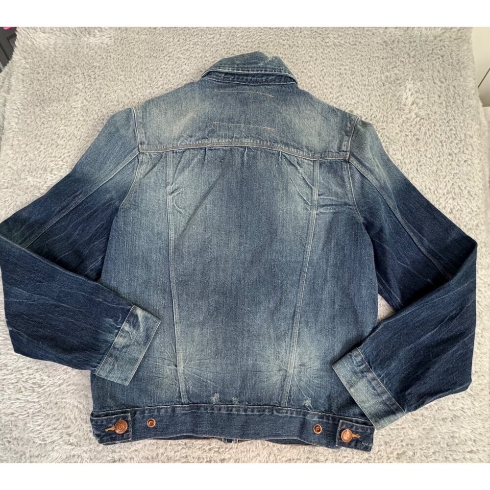 NWOT True Religion Denim 2012 Trucker Jacket S 50s Style Zip Classic American - Picture 2 of 14